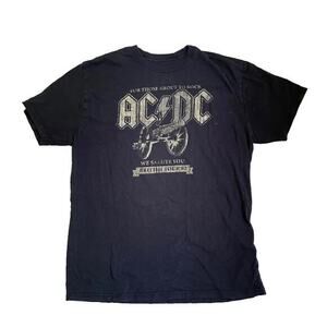 Vtg AC/DC Tee Shirt For Those About To Rock We Salute You British Tour‎ '82 Sz L